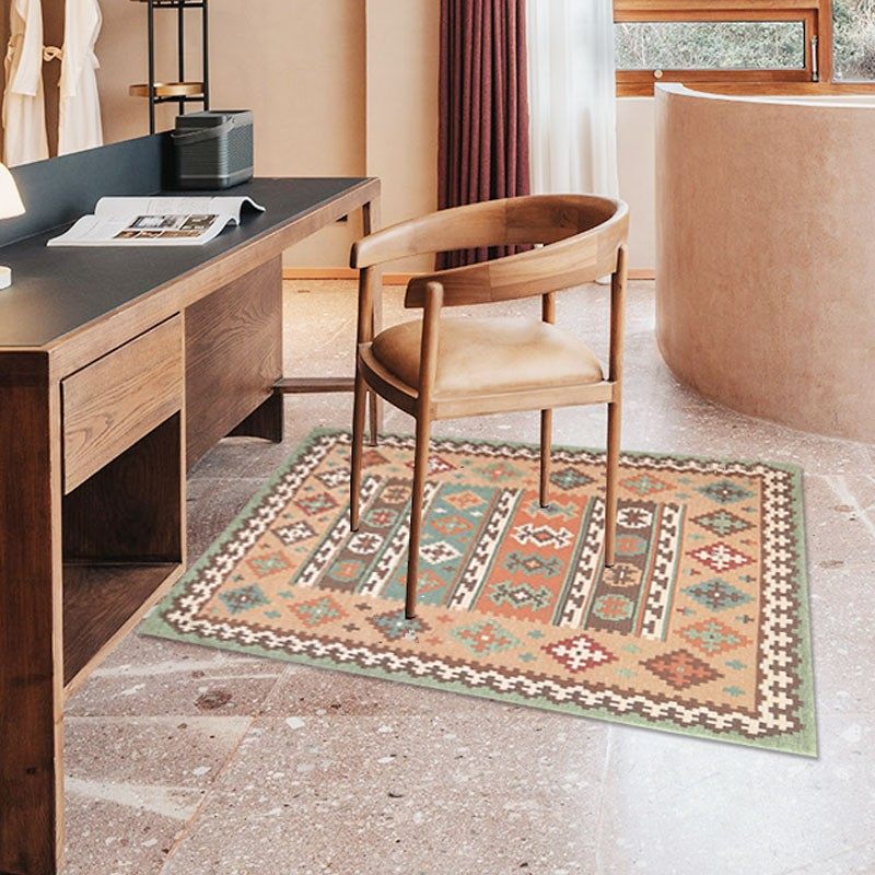 正方形地毯椅子垫毯书房桌椅地毯转椅F学生写字椅子地垫电脑椅地