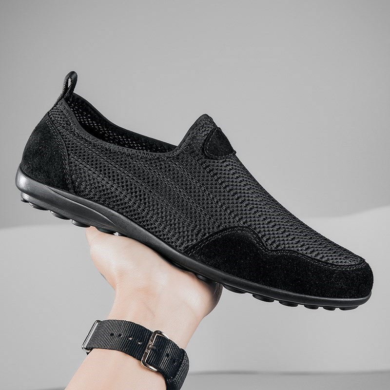 大码男鞋夏季网鞋男透气45休闲鞋软底防滑爸爸鞋46中老年网布鞋男