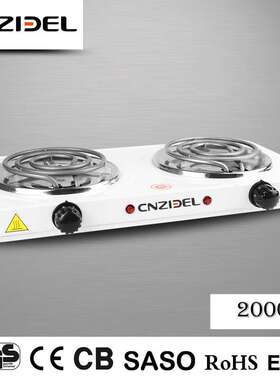 跨境加热炉源头不锈钢蚊香管外贸温控定温双头烘烤hotplate电热炉