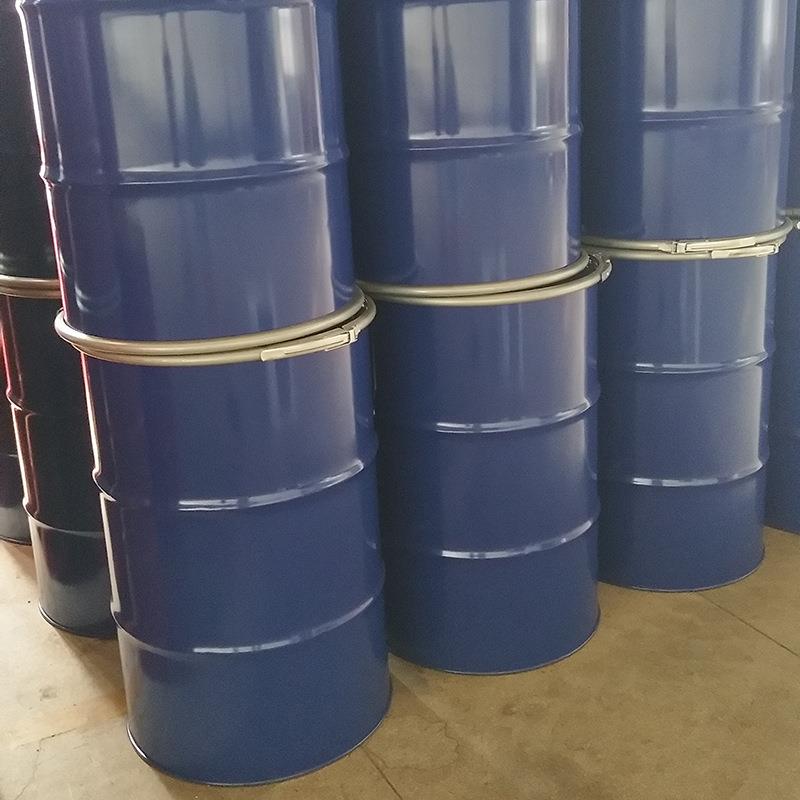 开口200L带箍铁桶 200升浅兰化工涂料铁桶 厂家直销 质量保证