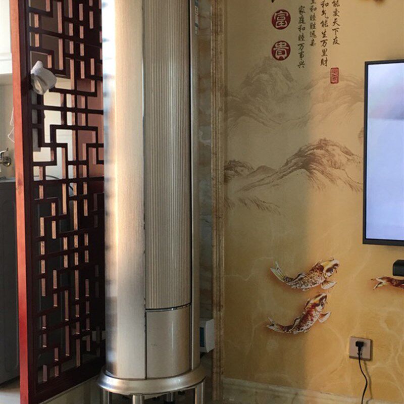 空调垫高底座不锈钢o立式柜机空调架圆柱形托架加高排水椭圆形架