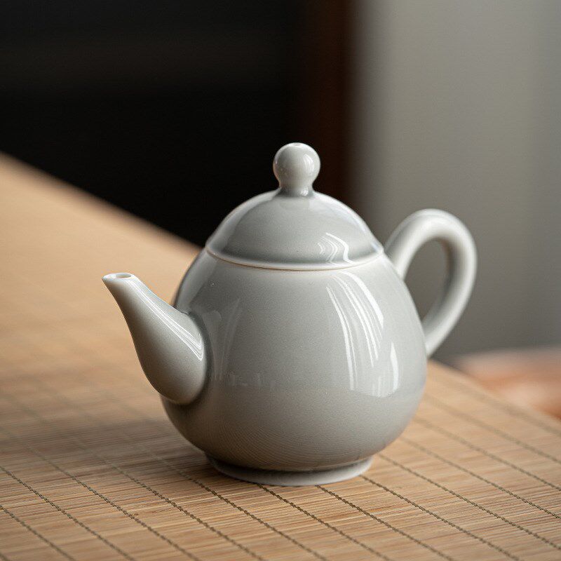 冰灰釉水滴壶陶瓷功夫茶t壶小单壶普洱急需泡茶器小茶壶功夫茶具
