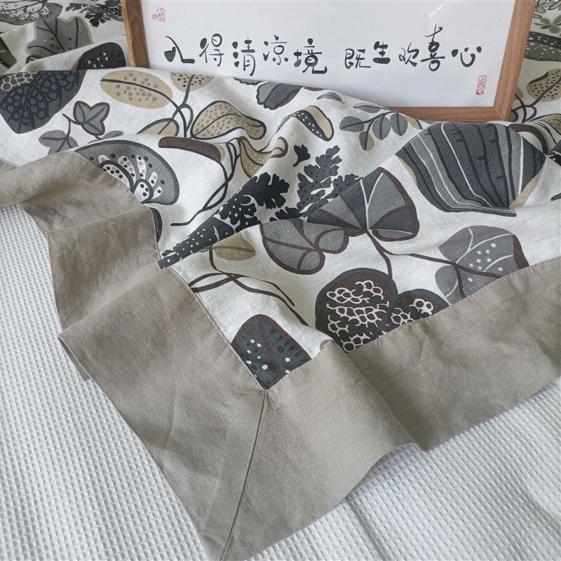 【专享138】客供p余料汉麻印花床单大包边工艺插脚睡单