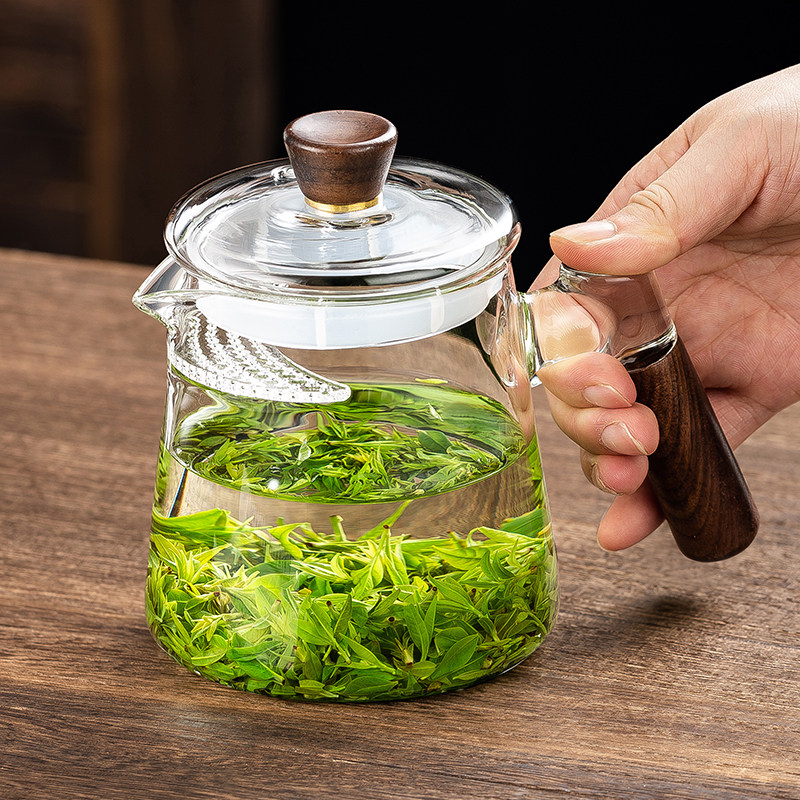 加厚玻璃月牙公道杯茶漏过滤x一体绿茶专用茶具功夫泡茶分茶器茶