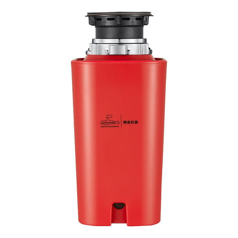 新品厨房垃圾处理器蓝色家用菜盆下水管道食物厨余全自动粉碎机