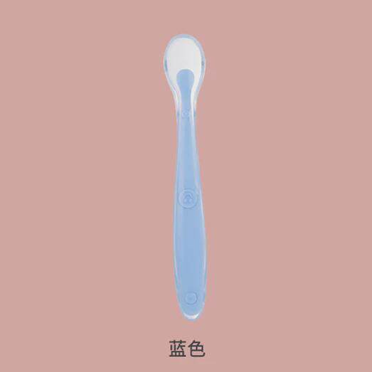 宝宝硅胶软勺碗勺餐具新生儿童软头勺辅食婴儿勺子小勺子全包新款