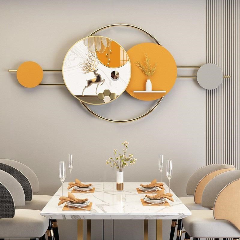 家庭饭厅餐厅装饰画现代简约玄关客厅餐桌背景墙面壁挂画高级感