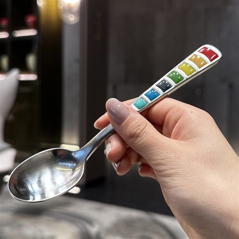 拍的一般!实物巨赞!儿童勺子甜品勺调羹主餐勺吃饭勺304不锈钢,餐饮具,西餐勺,淘宝优惠券,粉丝福利购,淘宝优惠卷