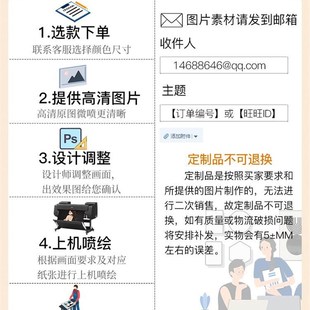 现代装饰画定制客厅餐厅s卧室玄关背景墙大幅挂画照片图片来图定