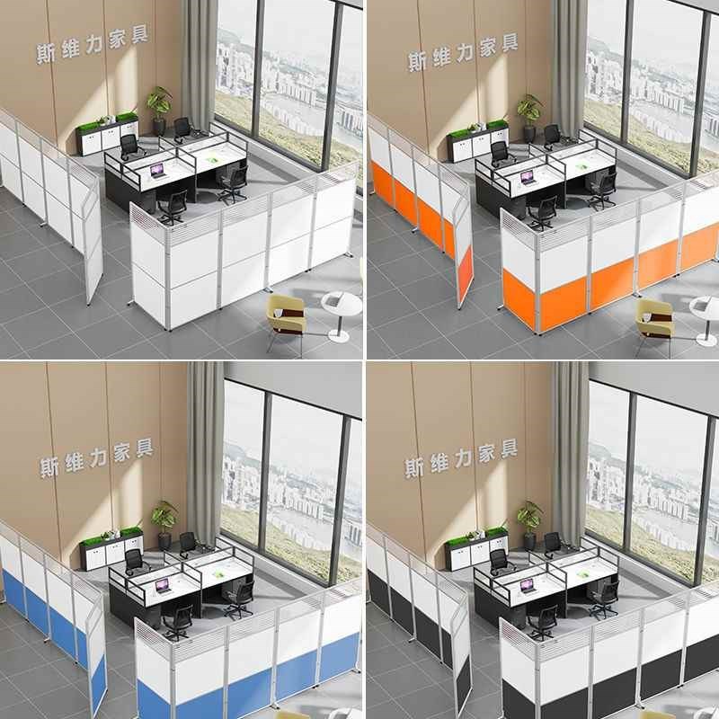 【折扣店】wx办公室屏风隔断墙公司工厂车间展厅活动挡板玻璃折叠