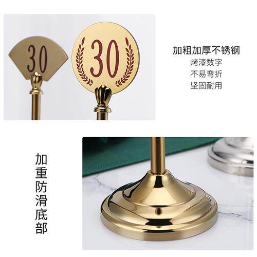 饭厅不锈钢餐牌夹l立牌菜单w桌卡台卡架菜品展示牌台号价格桌牌席
