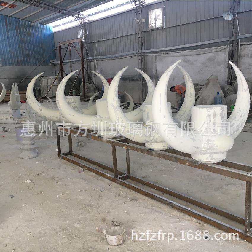 大型玻璃钢牛头造型 动物雕塑摆件 树脂景观文化艺术雕塑展示模型