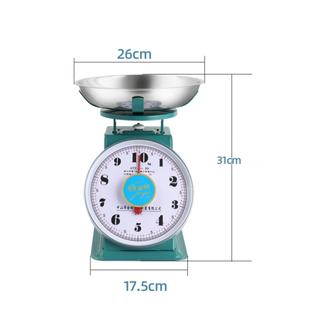 盘称10公斤小型圆盘老式弹簧秤指针托盘称台秤家用商用食物称菜秤