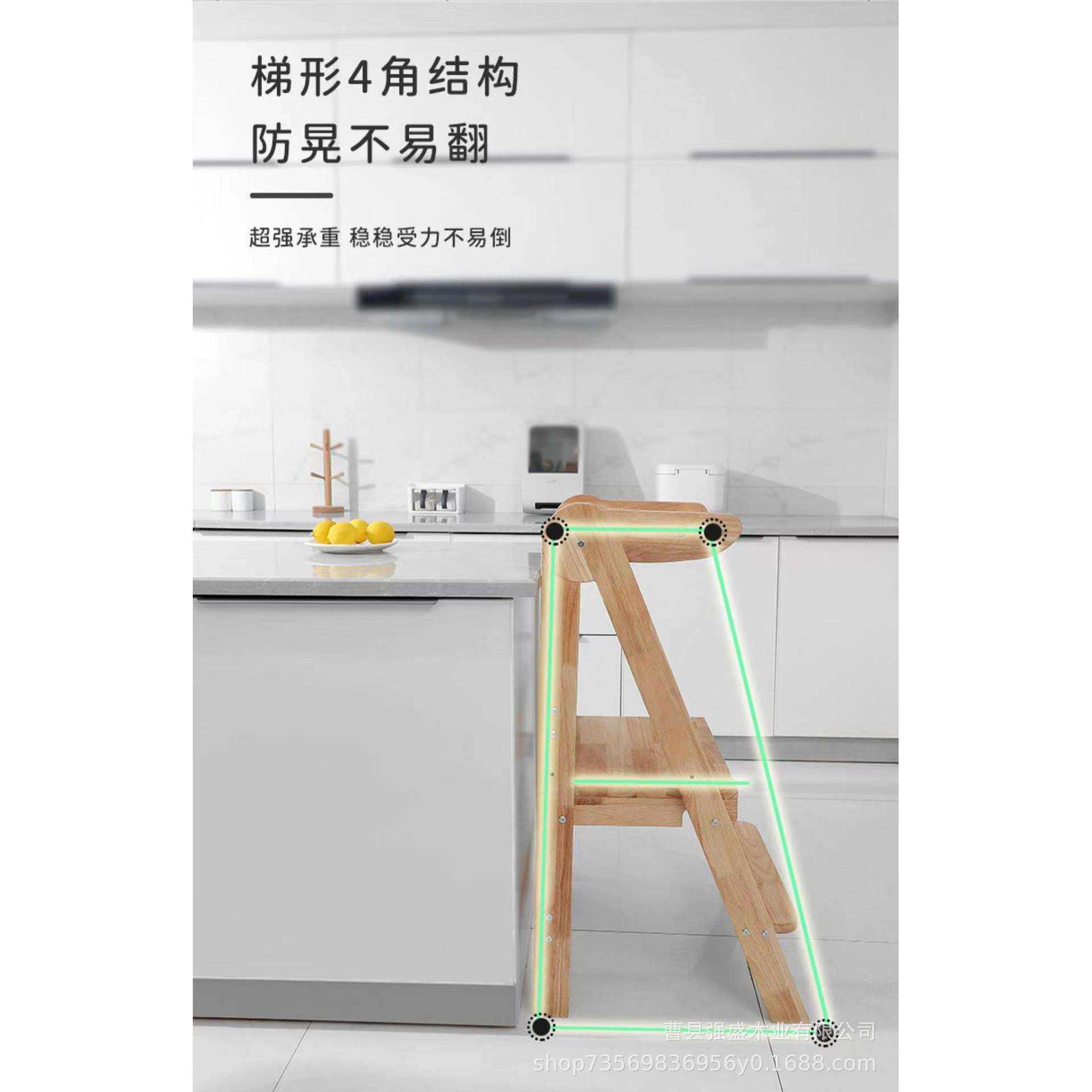 厂家直供儿童脚踏凳厨房帮手洗手台阶凳可折叠蒙氏洗漱学习塔