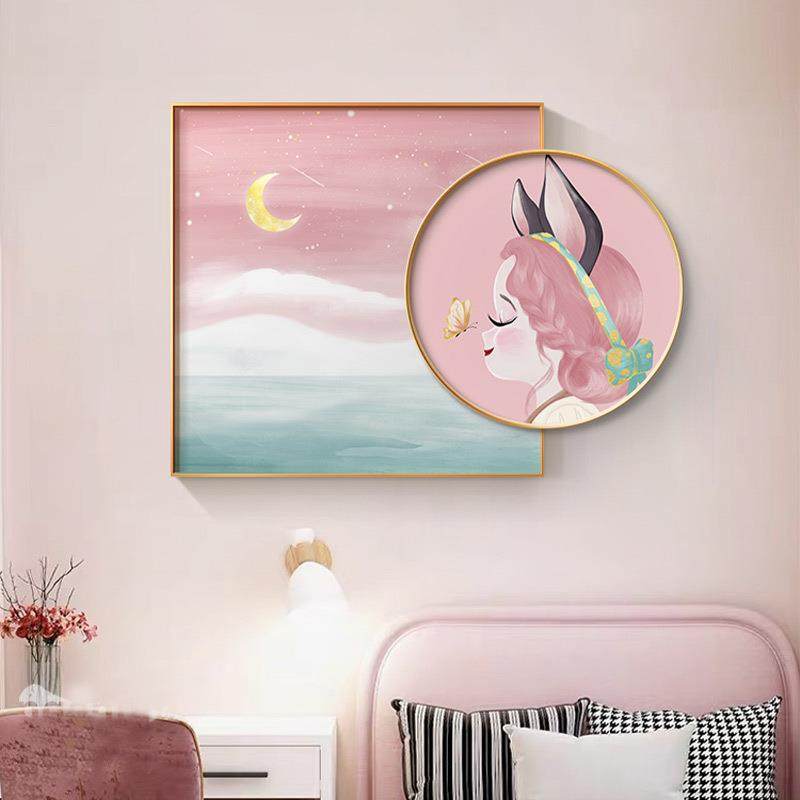 男孩女孩儿童房装饰画现代简约温馨卧室床头挂画北欧小清新叠加画,鲜花速递/花卉仿真/绿植园艺,割草机/草坪机,淘宝优惠券,粉丝福利购,淘宝优惠卷