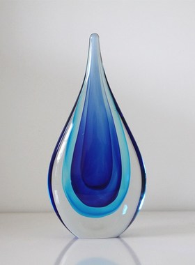 琉璃水滴造型艺术摆件p客厅博古架样板间新婚房酒店装饰品乔迁礼