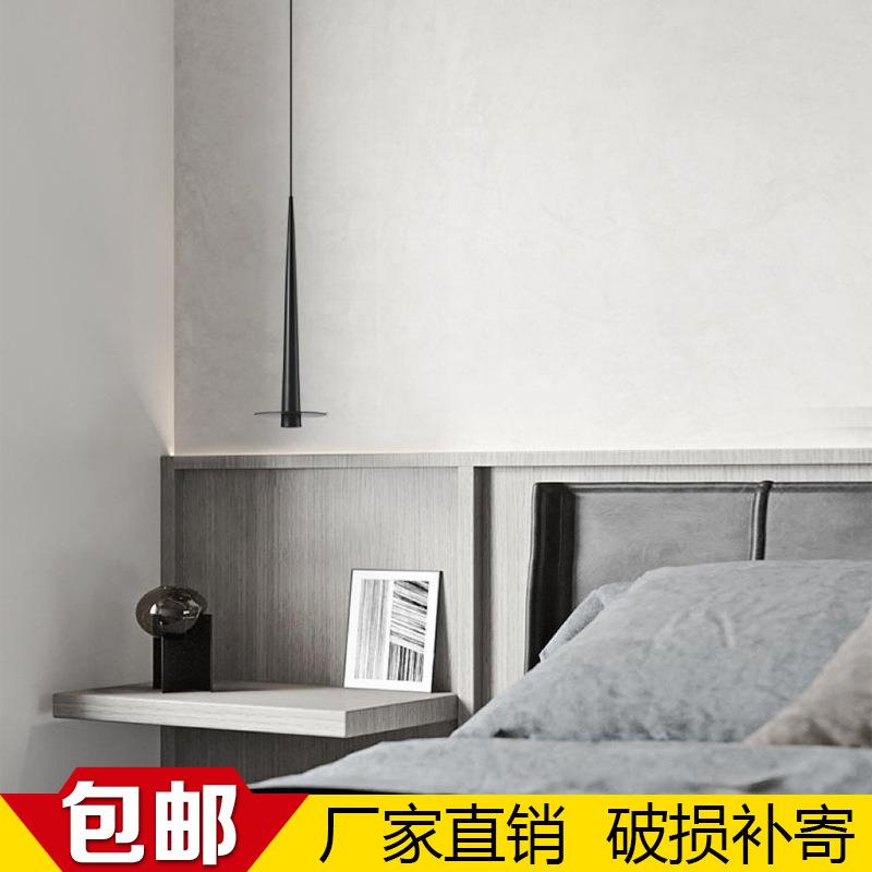 意式极简 现代小吊灯全铜创意黑色高端北欧客厅餐厅吧台卧室床头