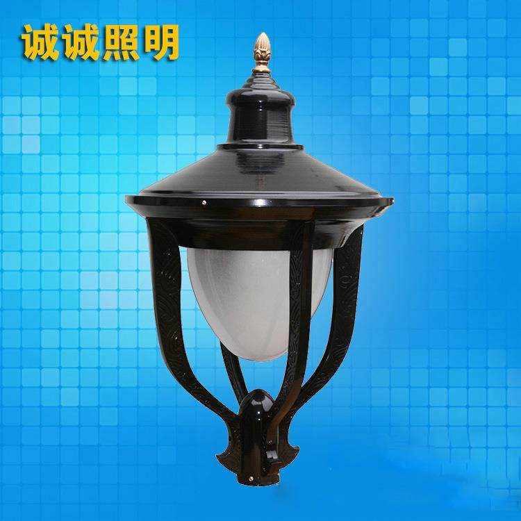 厂家直销Led庭院灯灯头 铝制道路灯别墅景观户外灯罩可