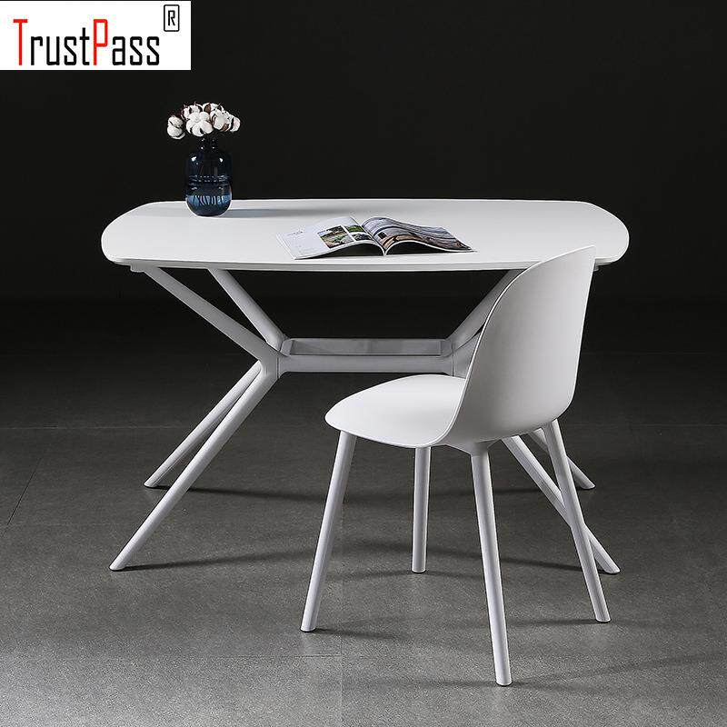 北欧办公桌 洽谈桌 简约伊姆斯桌时尚 咖啡桌 餐厅餐桌 塑木餐桌
