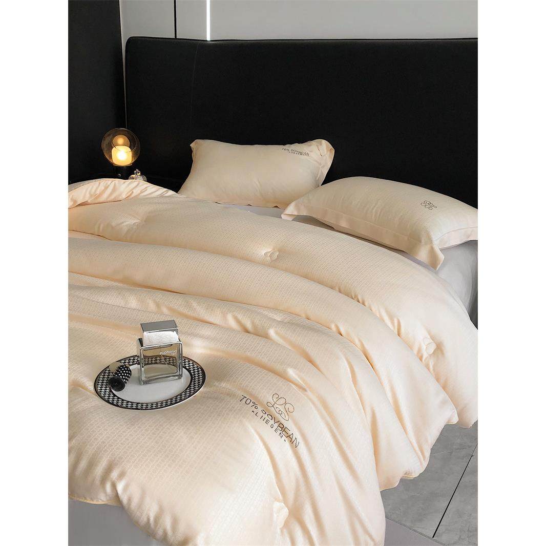 高端轻奢70%大豆纤维提花被加厚保暖冬被单双人二合一春秋子母被,标准件/零部件/工业耗材,车间地垫,淘宝优惠券,粉丝福利购,淘宝优惠卷