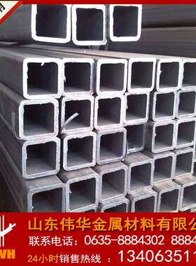 100方管直供 壁厚4 5 6 7 8 9 10 Q345B方矩管 现货直供无缝方管