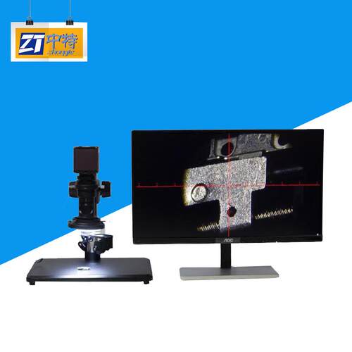 ZT1956同轴光视频显微镜非金属材料零配件测量 高清视频显微镜