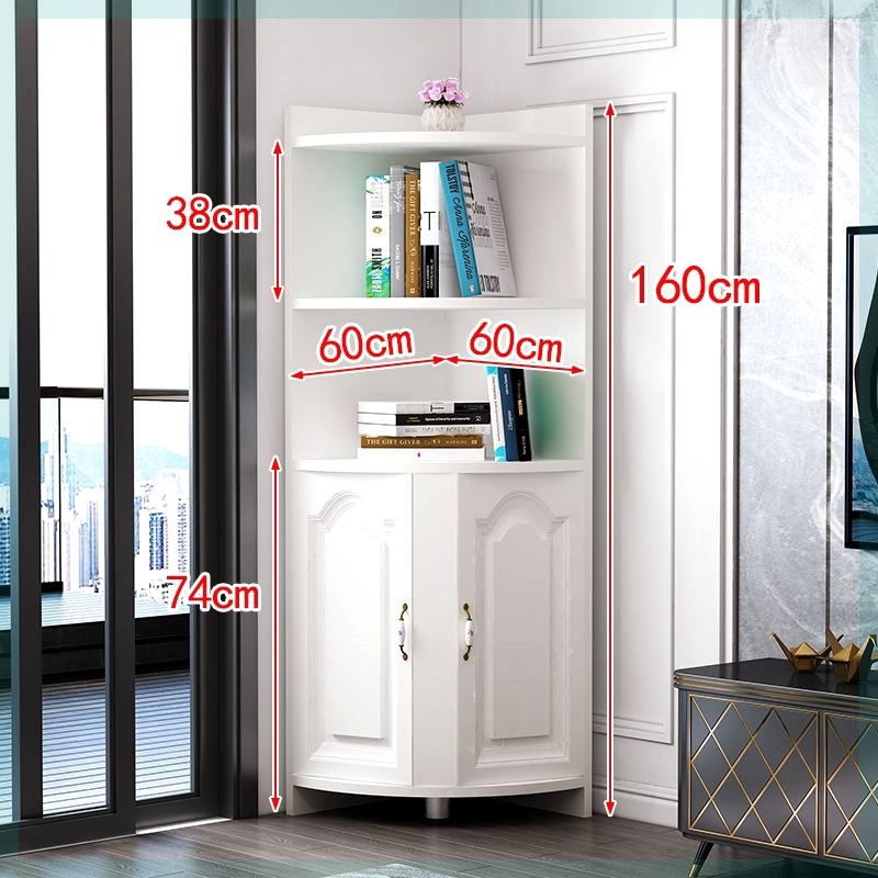 实木生态板客厅卧室阳台t欧式三角柜墙角转角拐角落柜置物架收纳