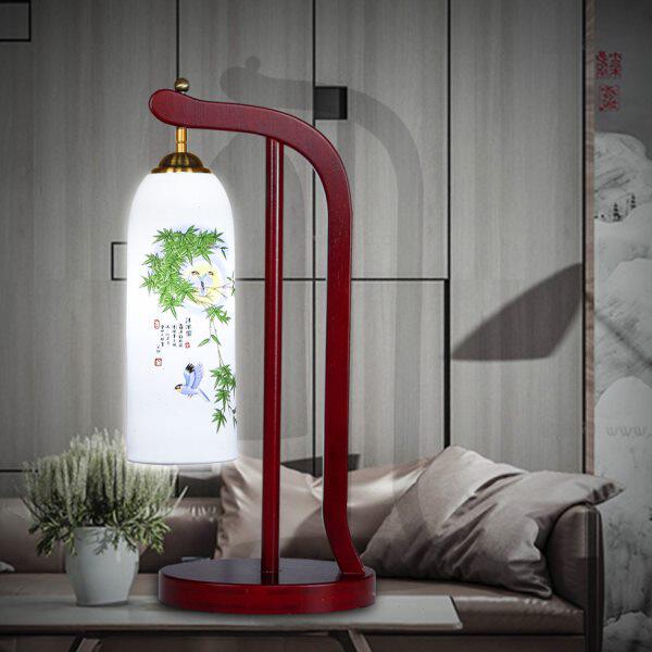 创意时尚暖陶瓷现代简约温馨床头灯光灯具婚房新中式台灯卧室欧式