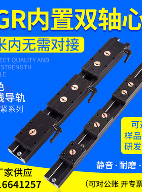 黑色内置双轴心SGR10E1q5N 20N 35  50带锁紧滑块静音重型直线导