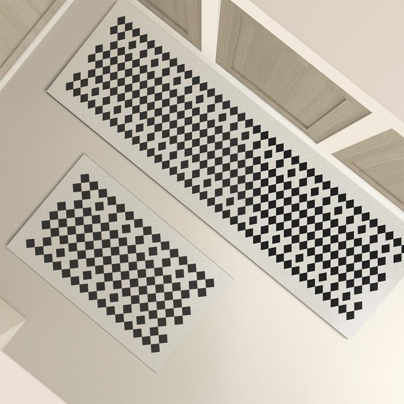 防污可擦c用地垫厨房专侘地毯防滑脏寂吸水硅藻防耐脏软垫风免洗