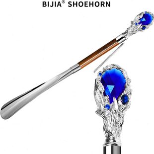 器鞋 器乔迁轻奢礼品穿鞋 溜子 拔子高档家居提鞋 BIJIA银色蓝宝石鞋