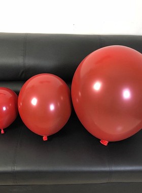 5寸10寸18寸24寸36寸双层宝石红乳胶气球石Q榴红气球包邮装饰婚房