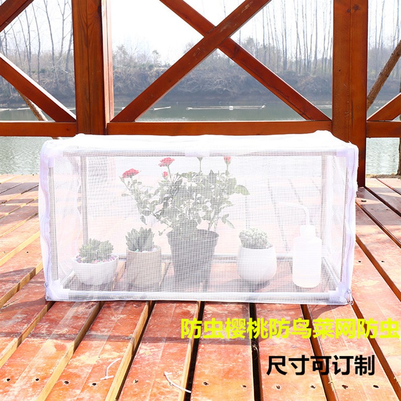 迷你多肉防虫网h棚防鸟网棚菜网棚不锈钢养虫网棚樱桃防鸟棚可防