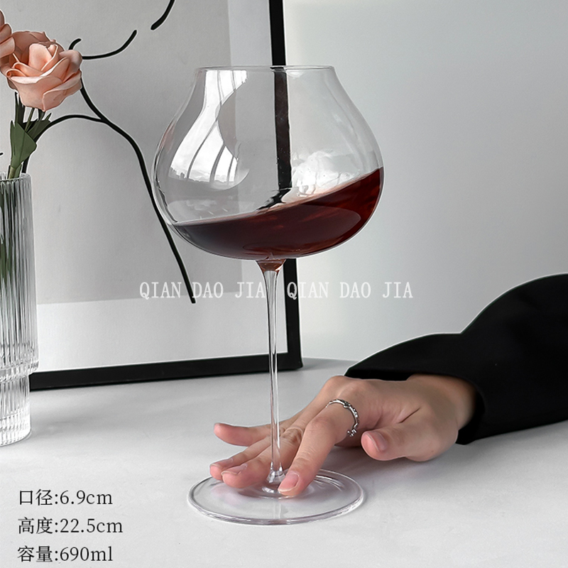 欧式高档红酒杯奢华水晶玻璃杯葡萄酒高I脚杯子家用勃艮第酒具一