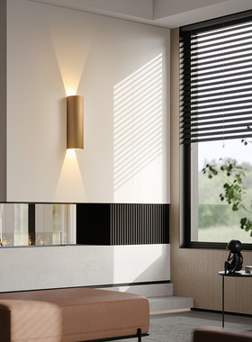 2023新款轻奢创意壁灯极简卧室床头灯客厅背景墙T壁灯楼梯灯走道