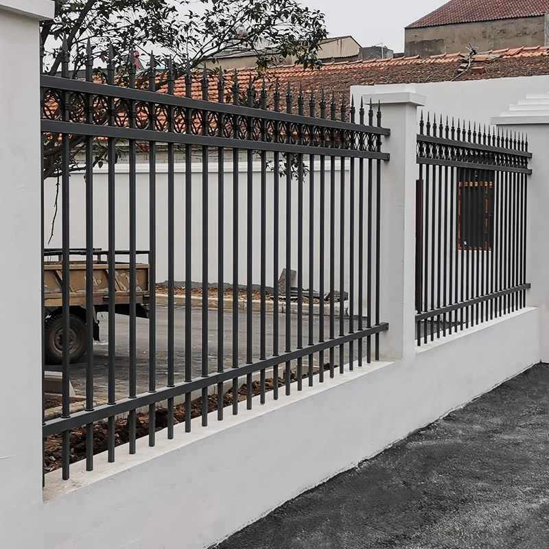 铁艺护栏镀锌钢护栏别墅花园铝艺围栏庭院围墙栅栏阳台栏杆铝合金