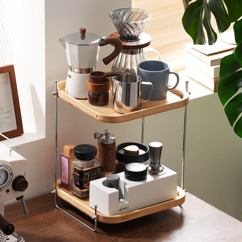 杯子置物架桌面水杯收纳架子餐桌茶杯茶具托盘家用咖啡角双层杯架