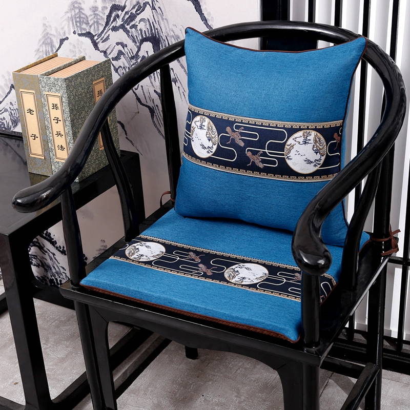 新中式红木椅子坐垫茶椅实木沙发垫太师椅圈椅茶桌椅垫餐桌椅坐垫
