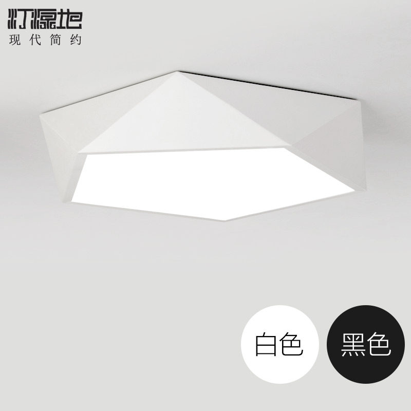 现代简约LED吸顶灯卧室灯客厅灯具创意艺术书房饭厅几何灯具