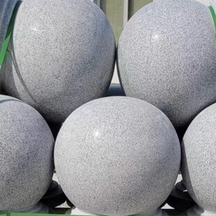 花岗岩石车路拦车广场球挡马石头石墩车福建圆球圆球球子止大理石