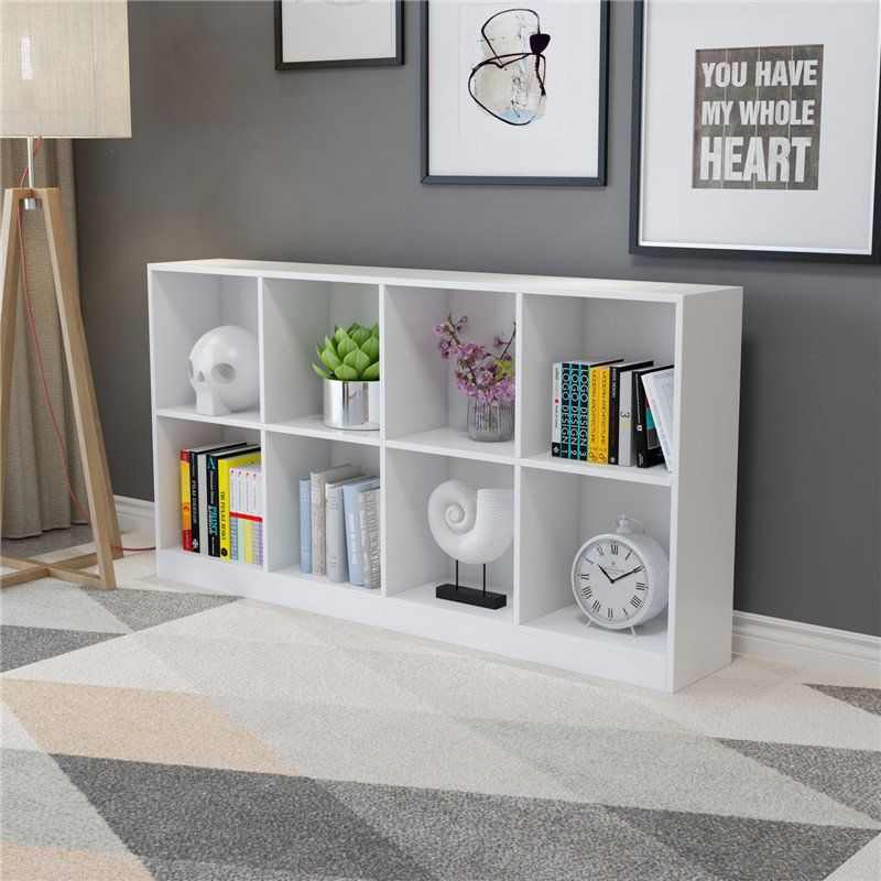 简易书柜书架f落地简约置物架收纳小柜子自由格子组合柜省空间学