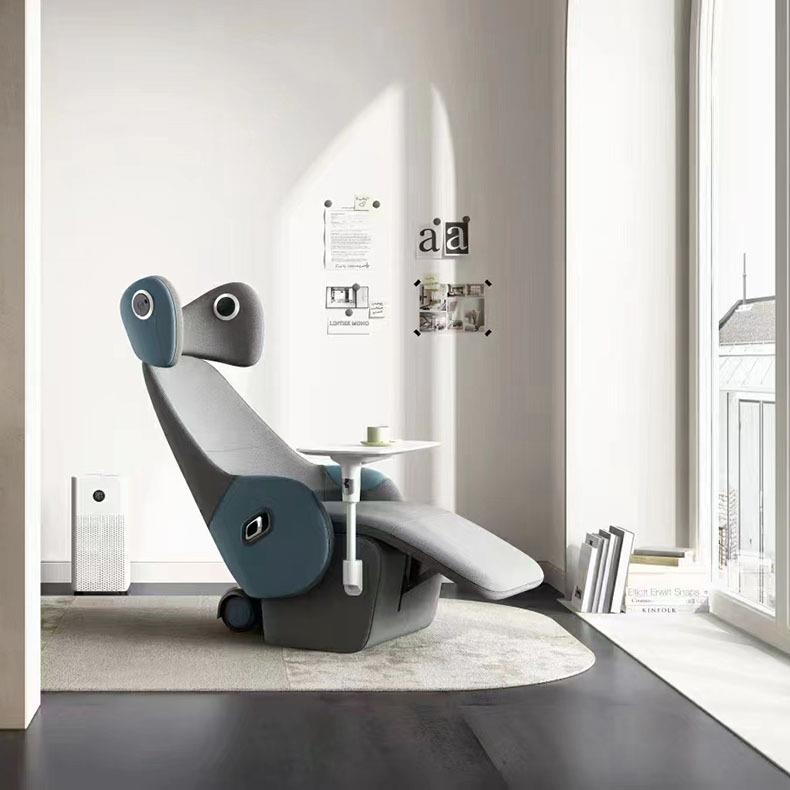 单人贵宾等候沙发椅头等舱功能沙发椅高管办公室休闲皮面休息躺椅