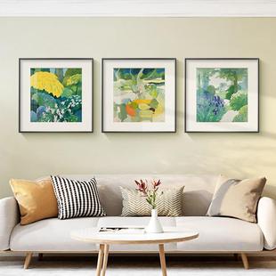 春日花语 现代简约餐厅装饰画小众风景油画北欧文艺客厅静物挂画