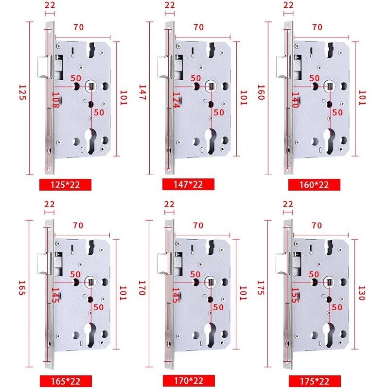 酒店门锁小50刷卡锁木门小锁体指纹密码锁蓝牙通通锁球形锁公寓锁