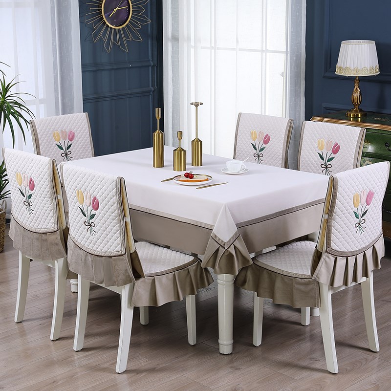 中式椅子套木椅子垫坐垫靠背餐桌布连体椅套新款椅垫套装夹棉防滑