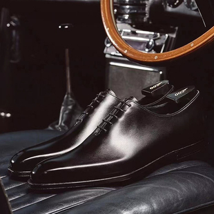 男士 高级感 英伦真皮商务牛津鞋 尖头系带内增高结婚皮鞋 商务正装