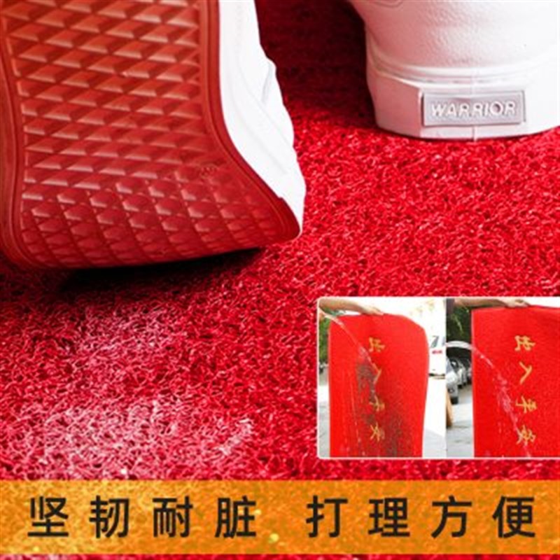 乔迁之喜地垫入户门垫红色喜庆新居门口进门家用脚垫新款门外地毯