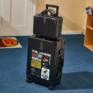 行李箱男女20/28寸大容量 拉杆子铝框万向轮子母款旅行箱旅行皮箱