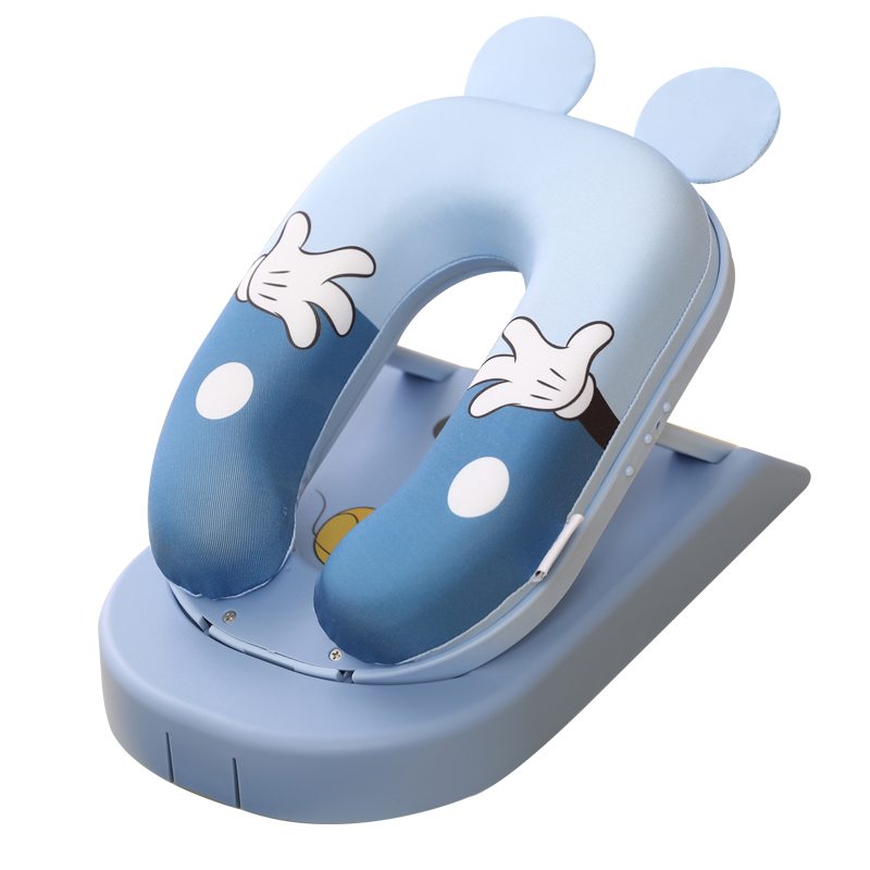 小学生趴睡枕夏季午睡枕儿童摺y叠午休神器趴桌上睡觉可携式抱枕