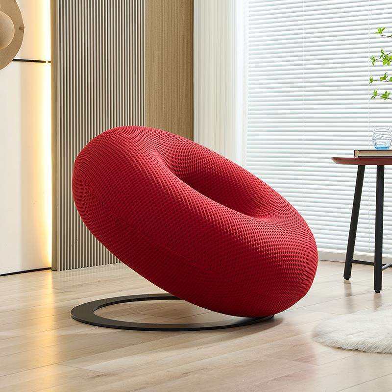 设计师创意甜甜圈休闲椅意式极简懒人沙发可爱圆形矮凳沙发椅客厅